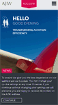 Mobile Screenshot of ajw-aviation.com